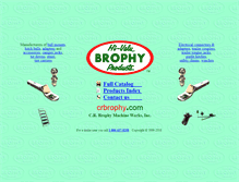 Tablet Screenshot of crbrophy.com